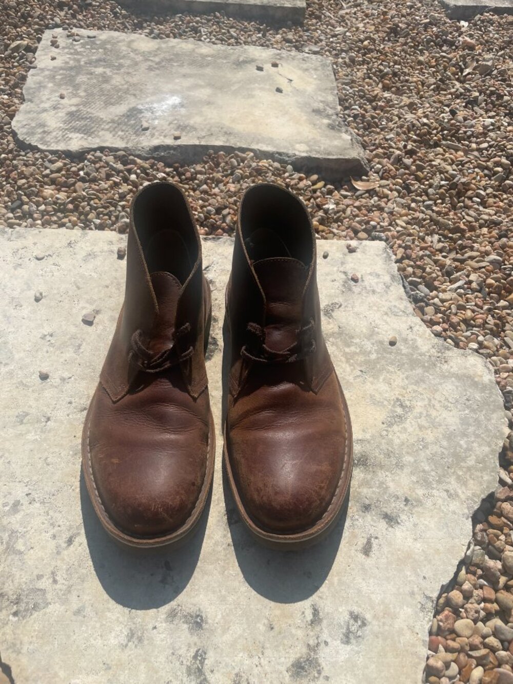 Clarks Desert Boots • Men’s 9 • Brown Leather • Good Used Condition